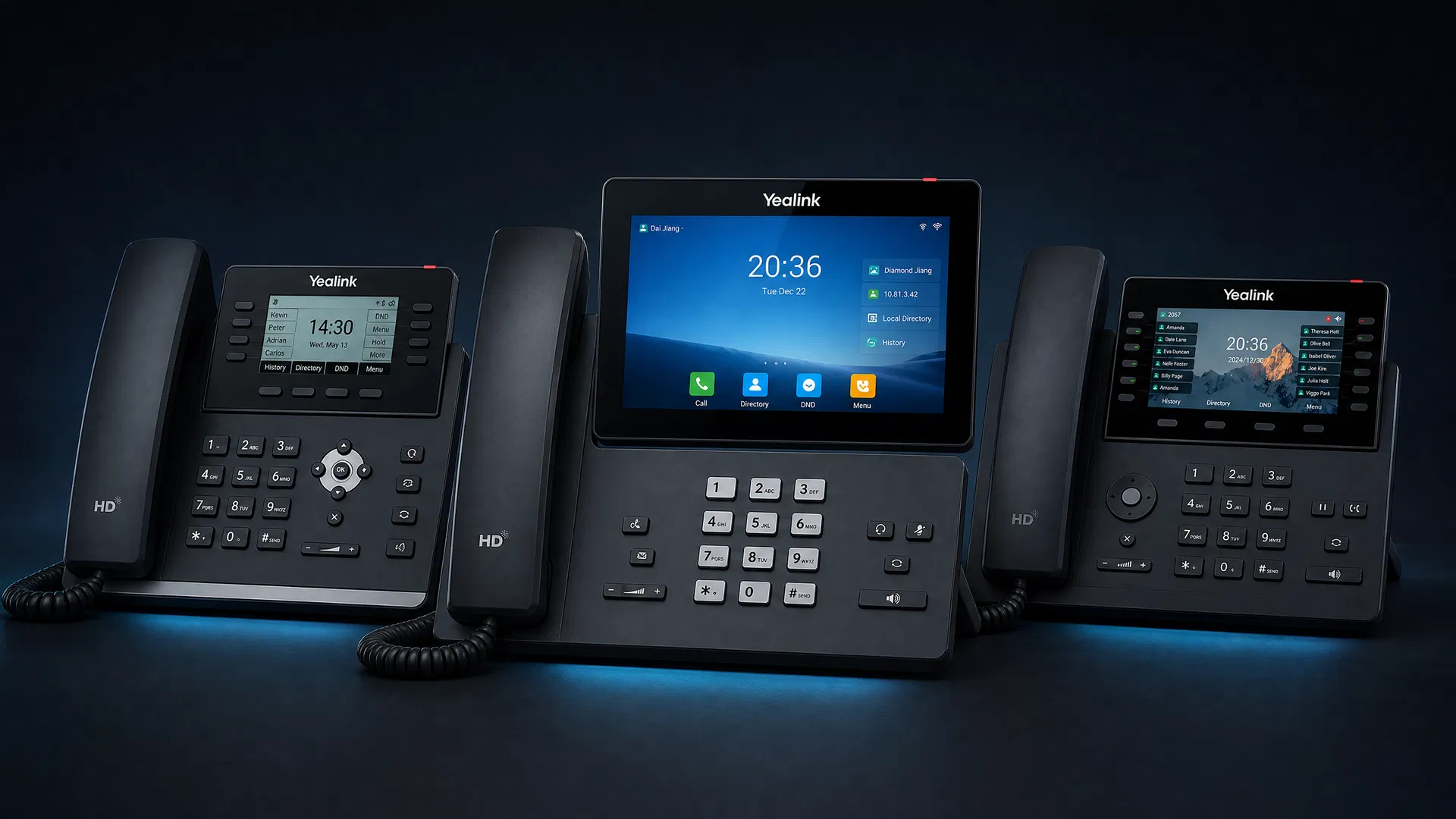 VoIP desk phones lineup